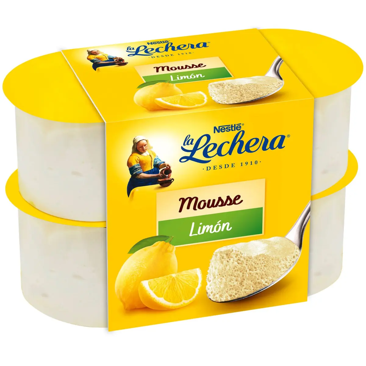 Mousse de llimona, paquet de 4 La Lechera