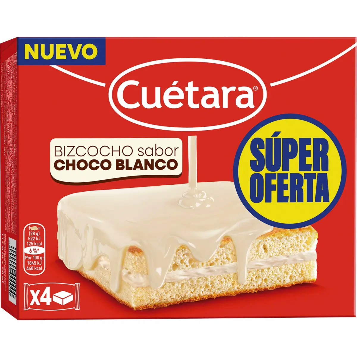 Gâteau au chocolat blanc Cuetara