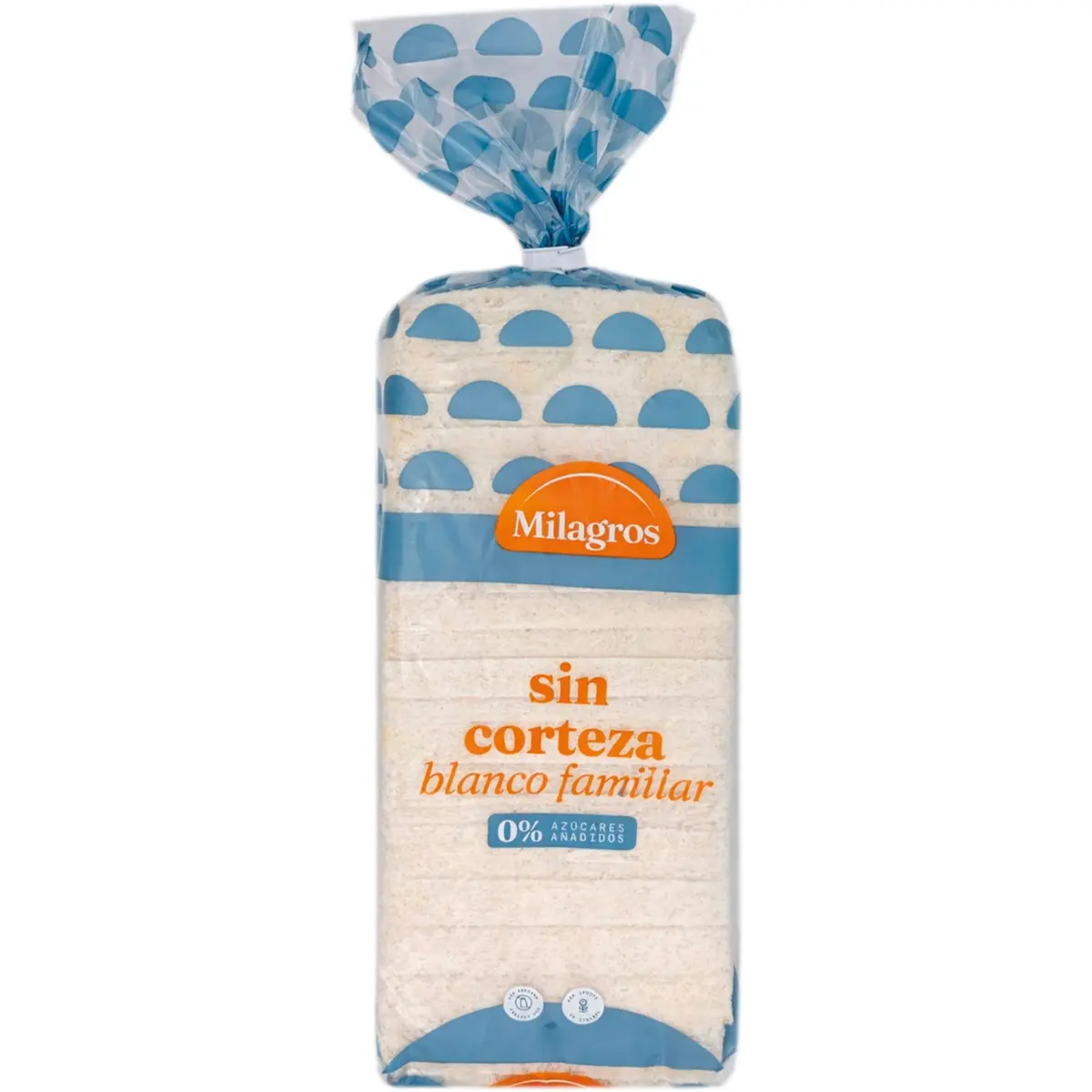 Weißes Sandwichbrot ohne Kruste Milagros