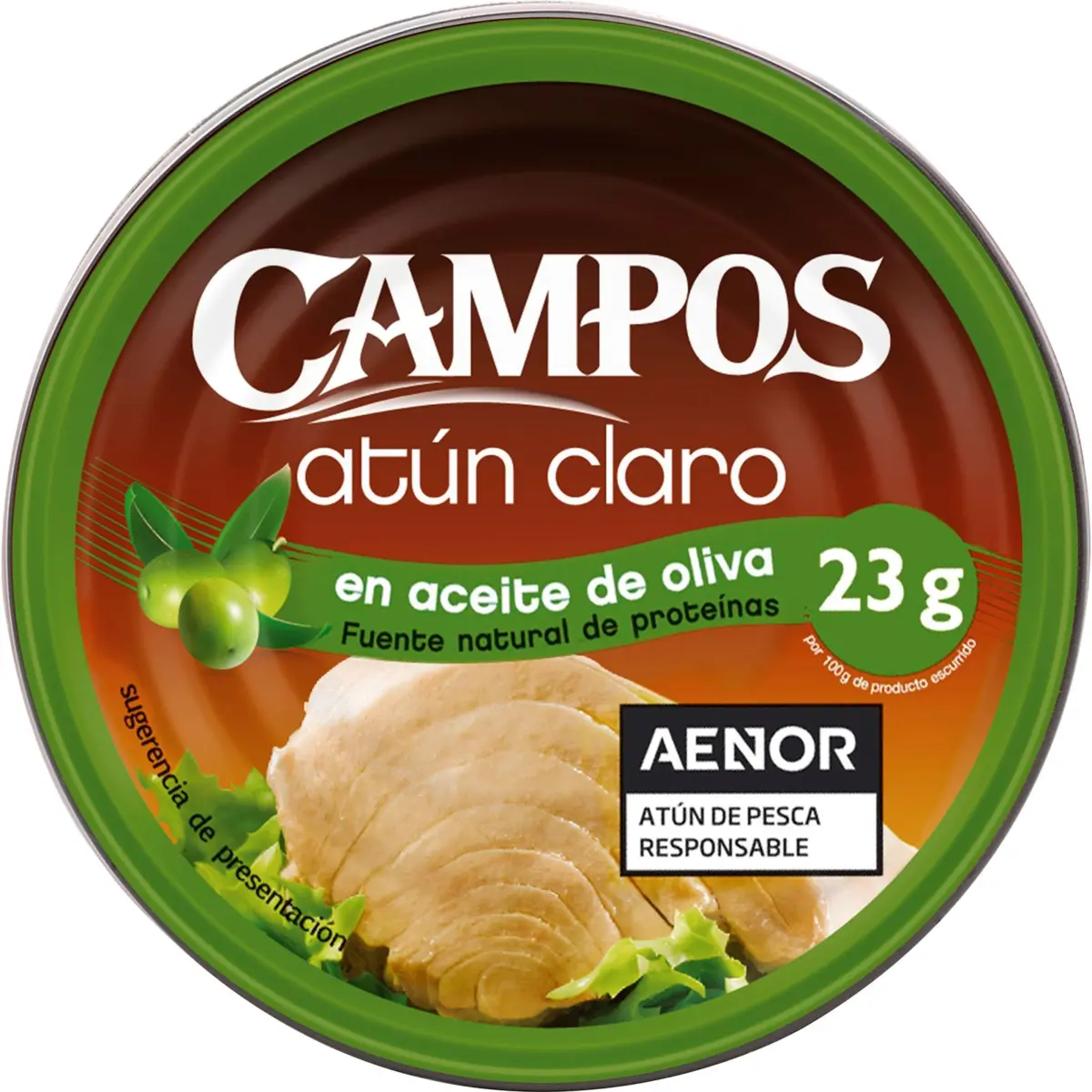 Atún Claro en Aceite de Oliva Campos