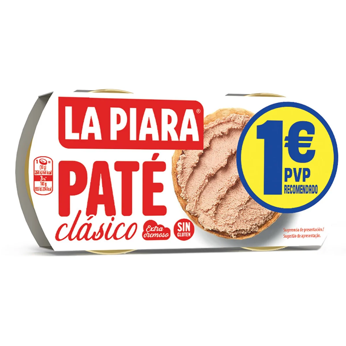 Classic pâté, pack of 2 La Piara