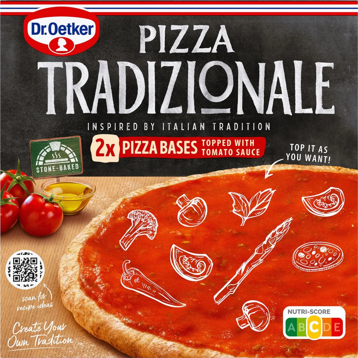 Base Pizza Tradizionale con Tomate x2 Dr.oetker