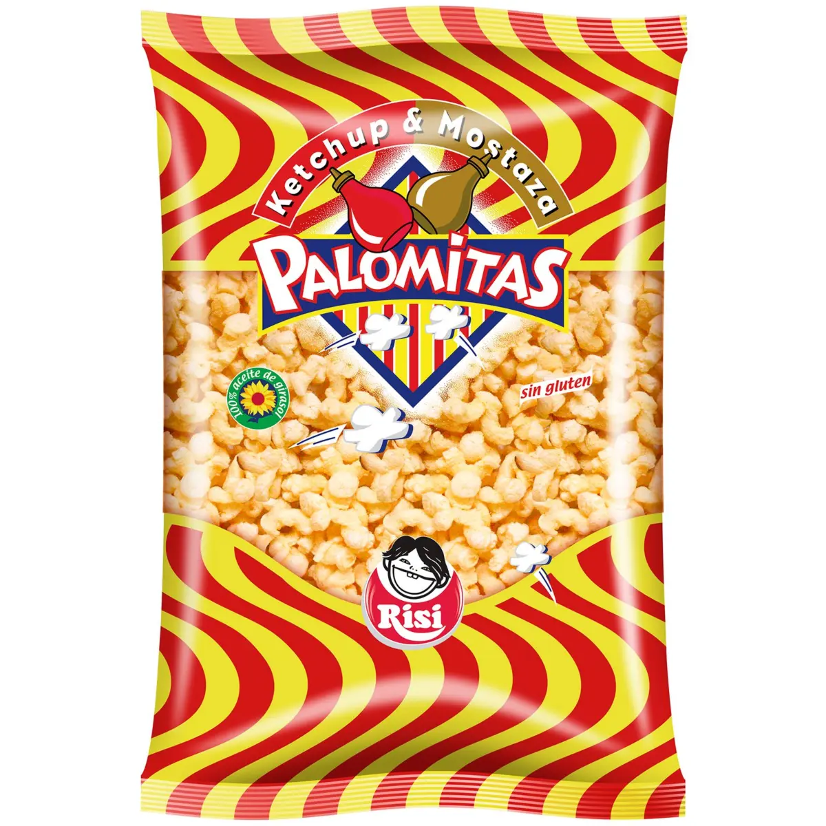 Popcorn mit Ketchup- und Senfgeschmack Risi