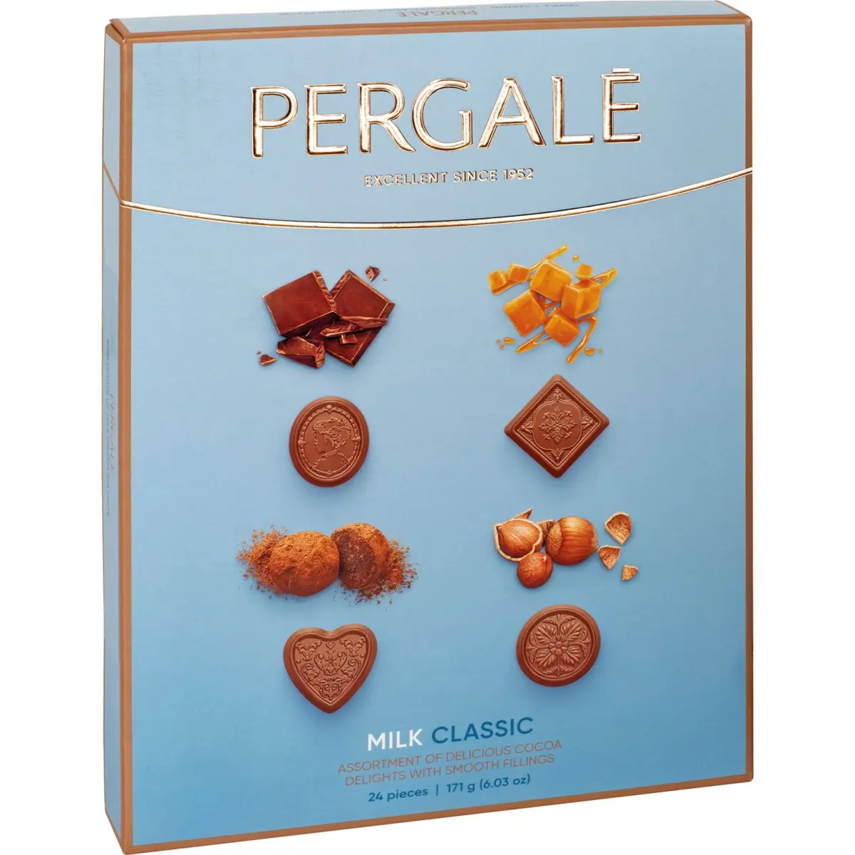Assortiment de bombons de xocolata amb llet Pergalé