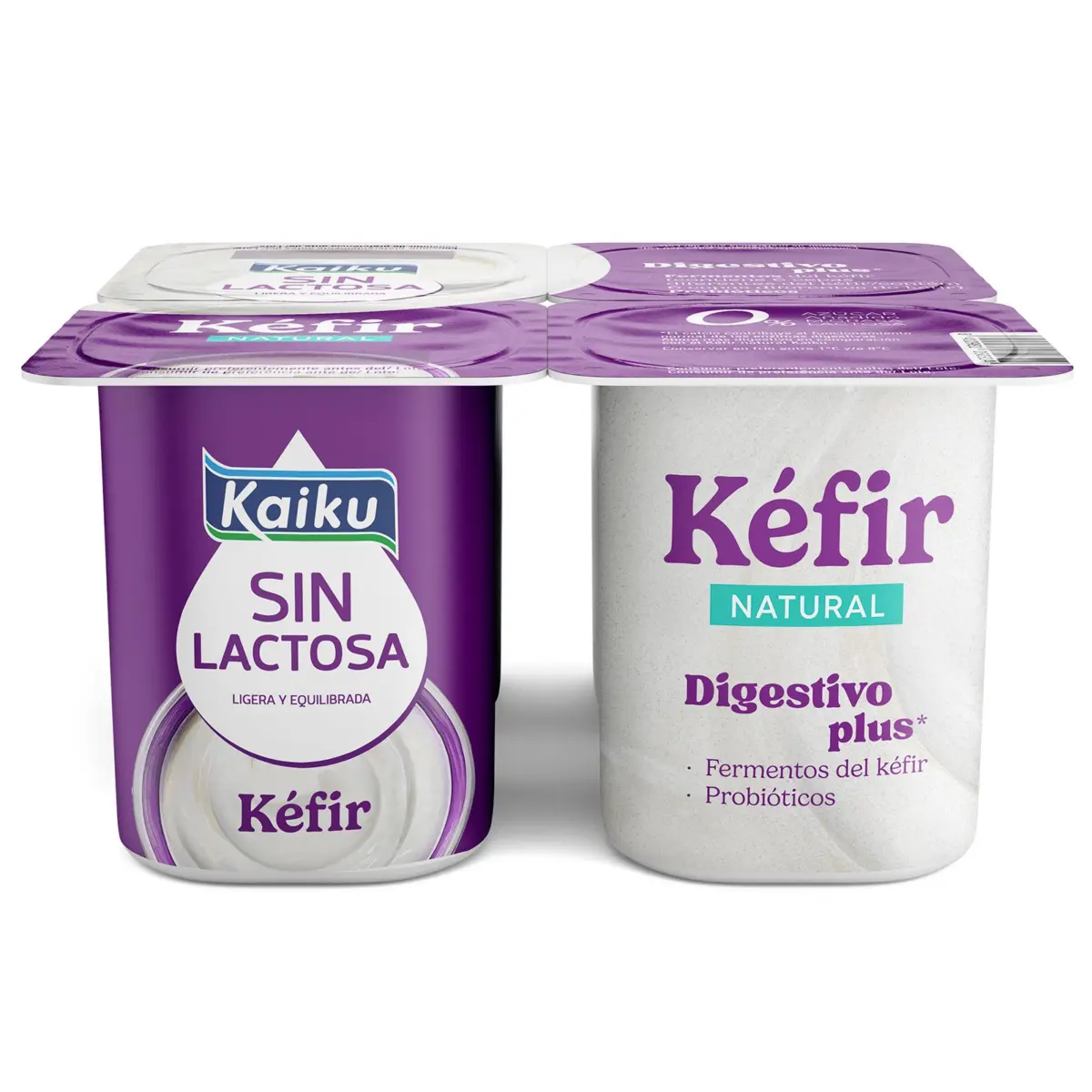 Kéfir Natural sin Lactosa Kaiku