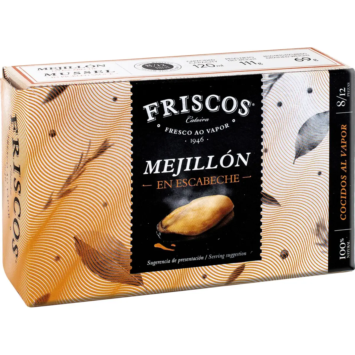 Mejillón Escabeche Girasol 8/12 Piezas Friscos