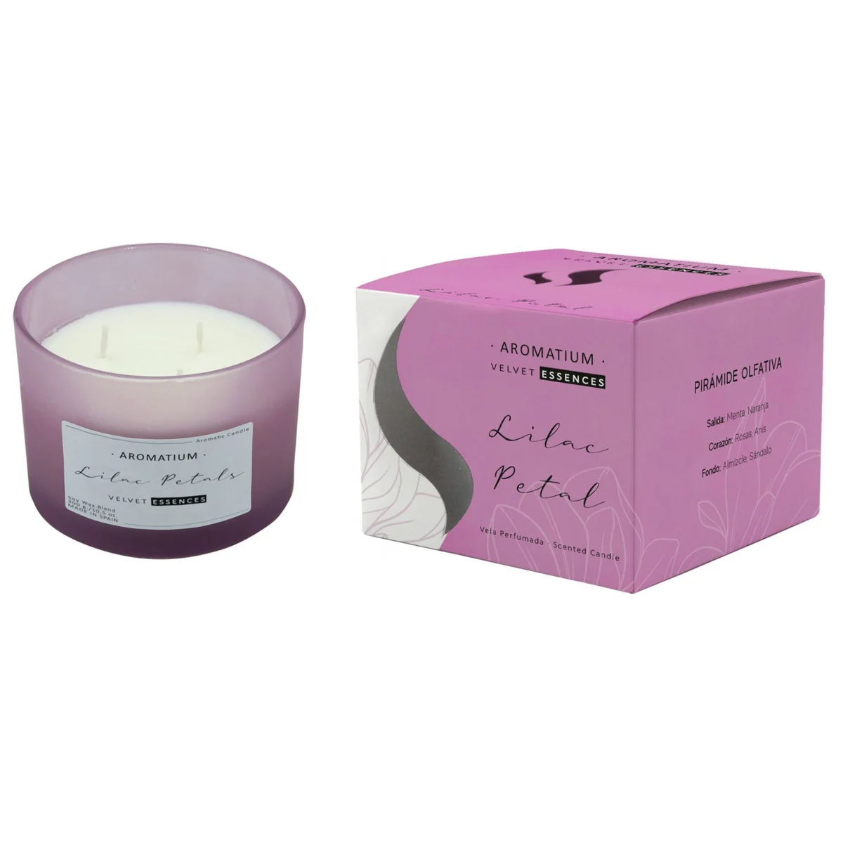 Scented candle Petalos Aromatium