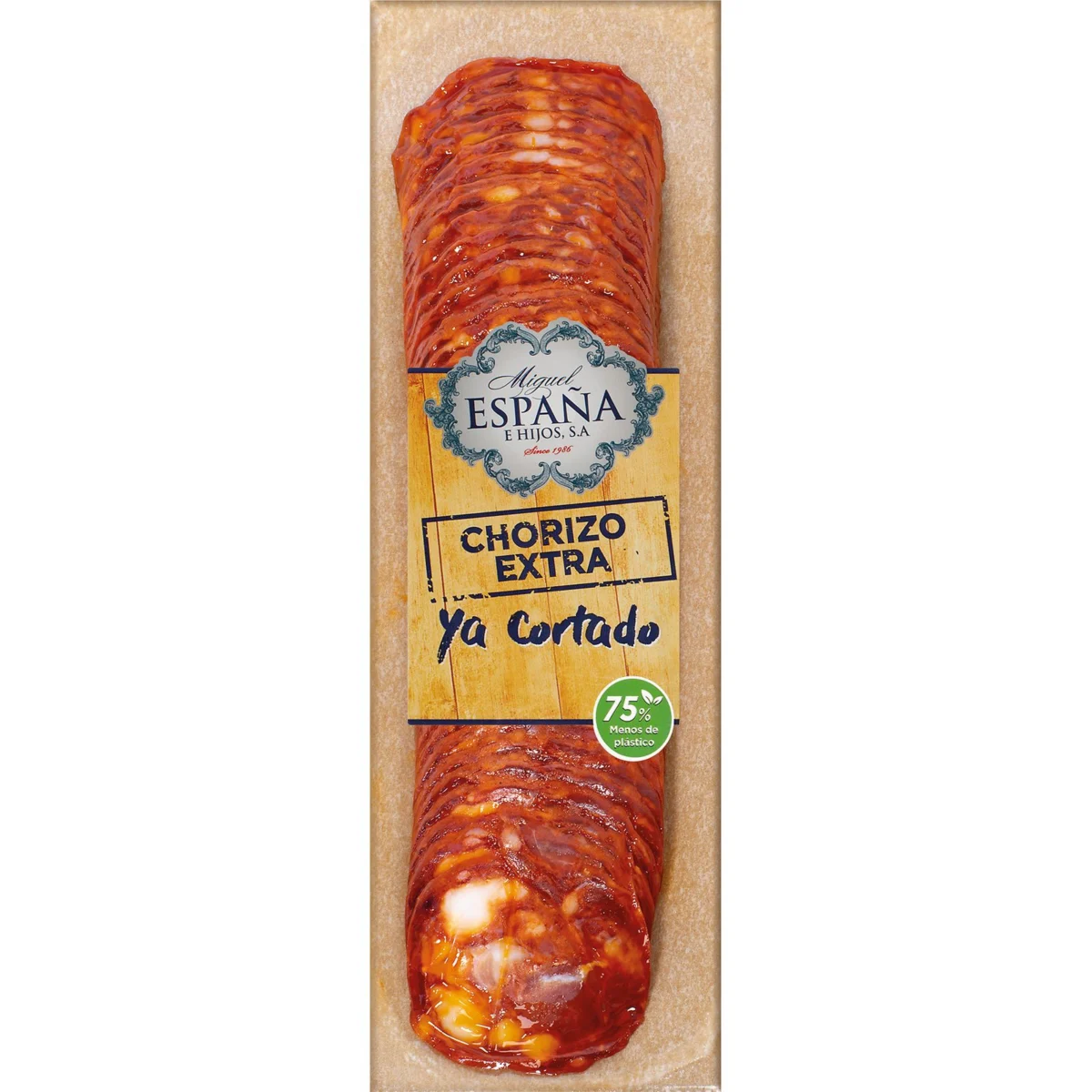 Chorizo extra déjà tranché Emb. España