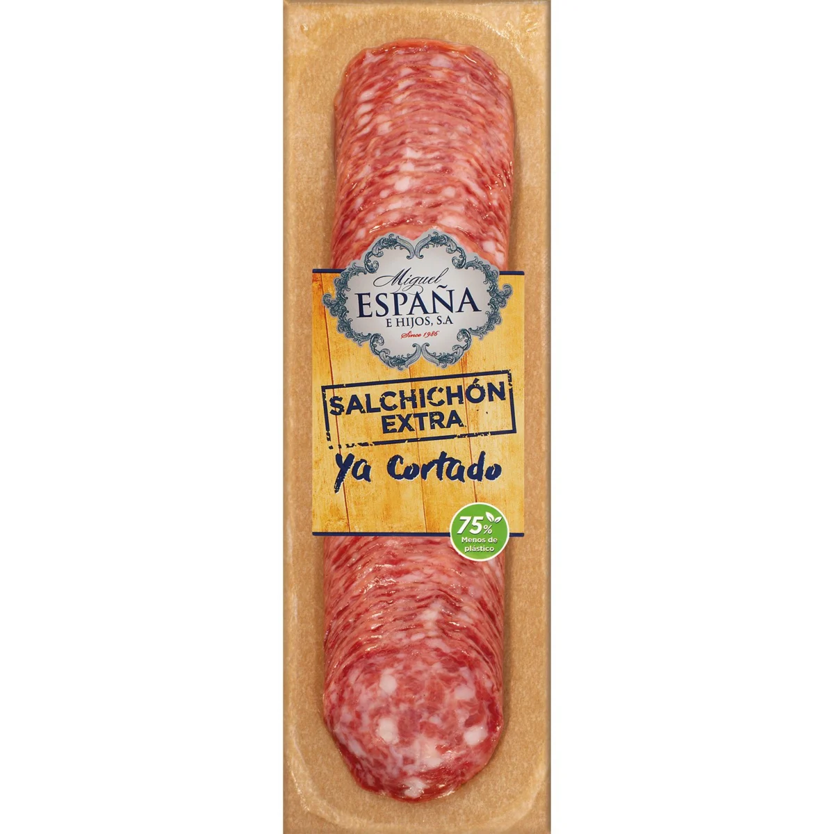 Salchichón extra déjà tranché Emb. España