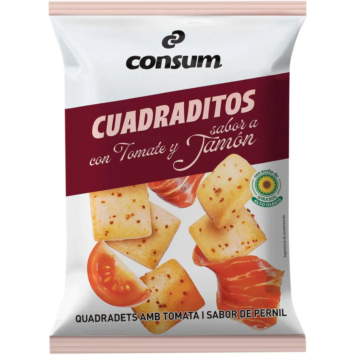 Cuadraditos Tomate y Sabor a Jamón Consum