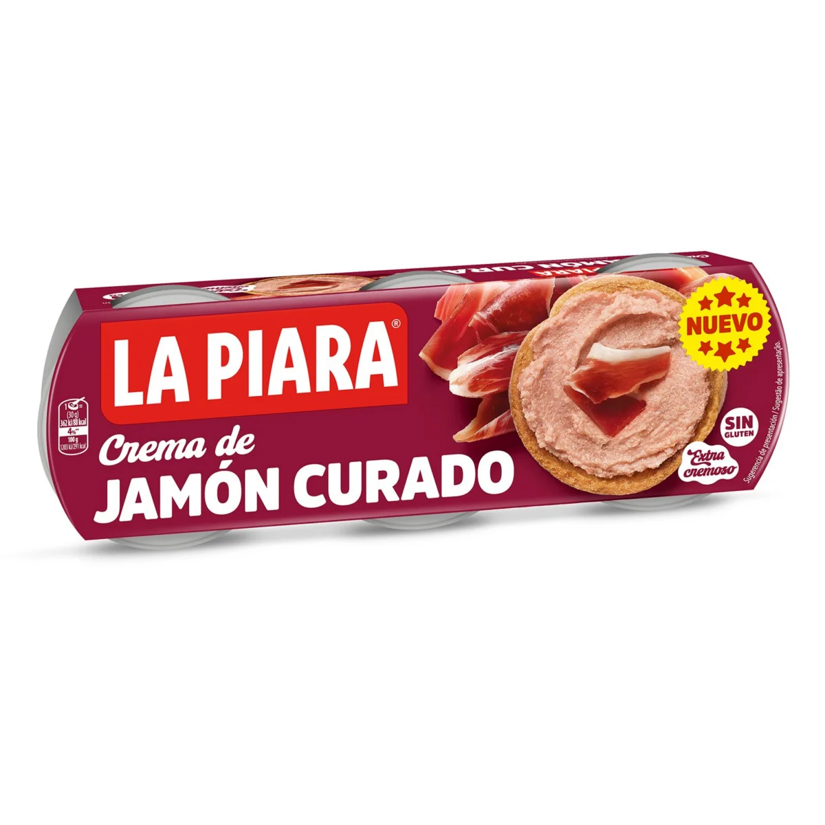 Crema de Jamón Curado Pack 3 La Piara