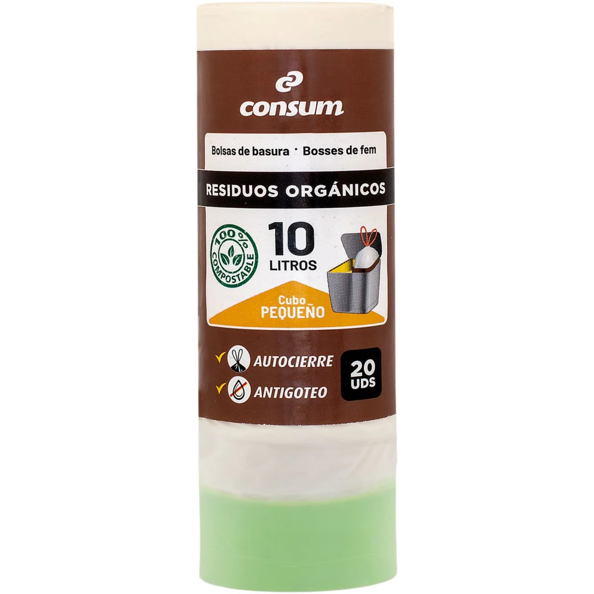 Bolsa Basura Comp.Residuo Orgánico Consum