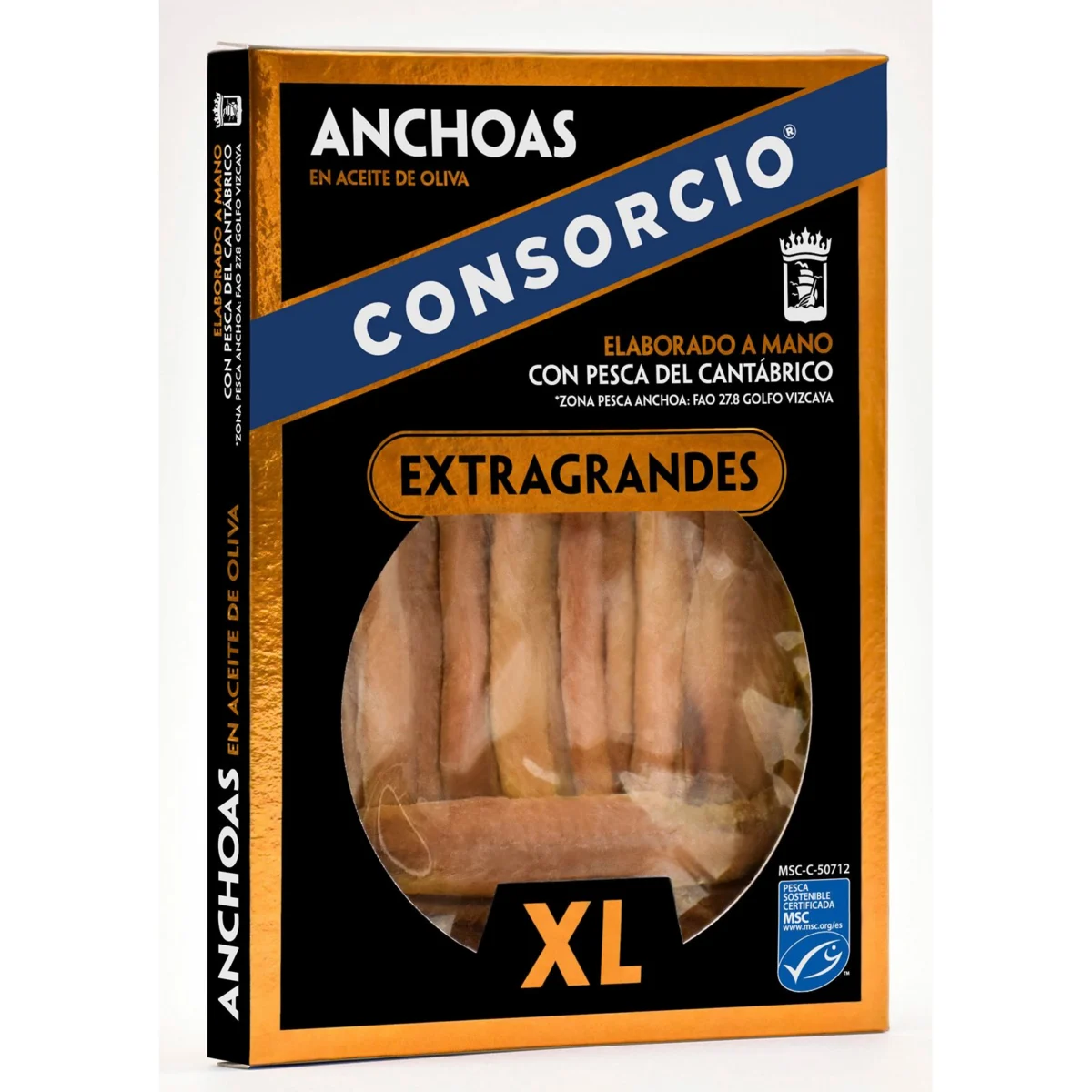 Anchoa Aceite de Oliva Extragrandes XL MSC Consorcio