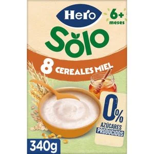 8-Korn-Brei mit Honig, 0 % gebildeter Zucker Hero