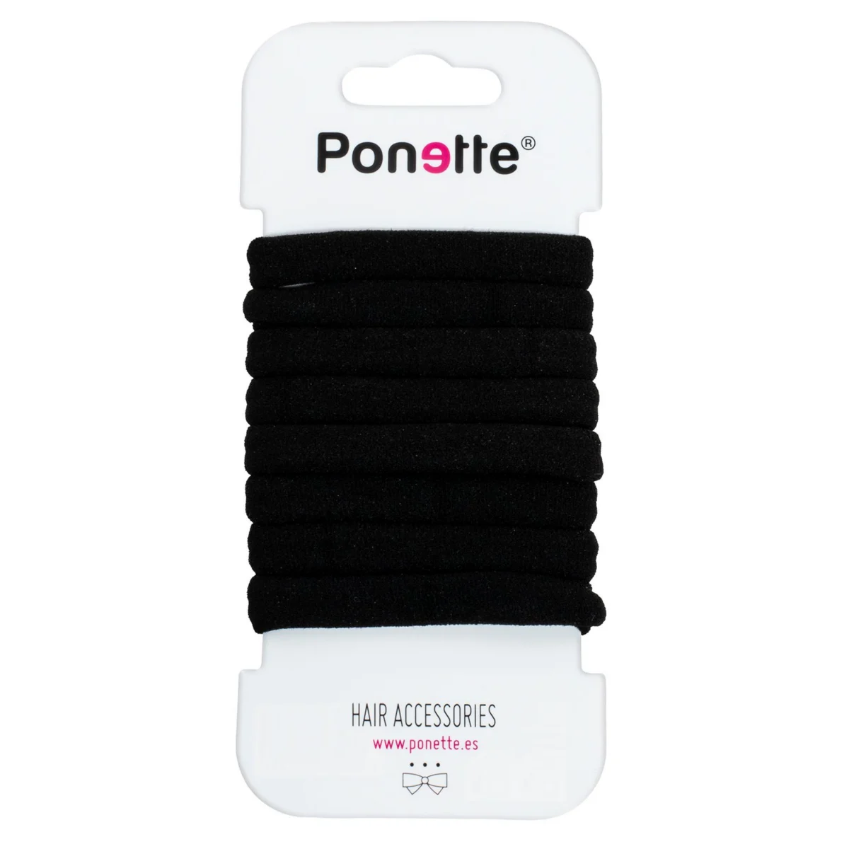 Large Black Hair Tie Ponette