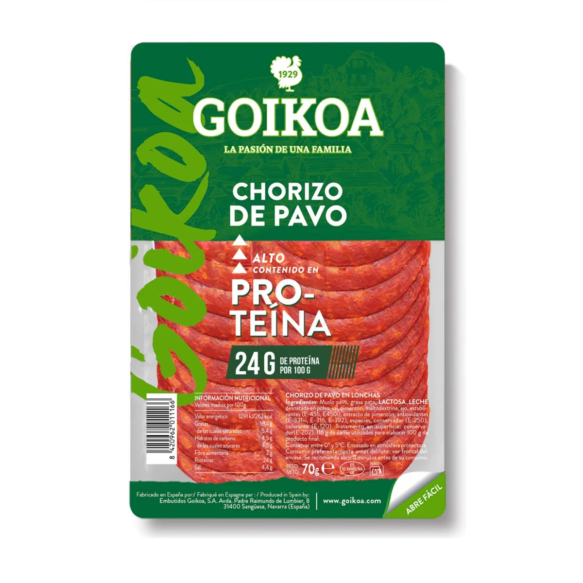 Xoriço de gall dindi Goikoa