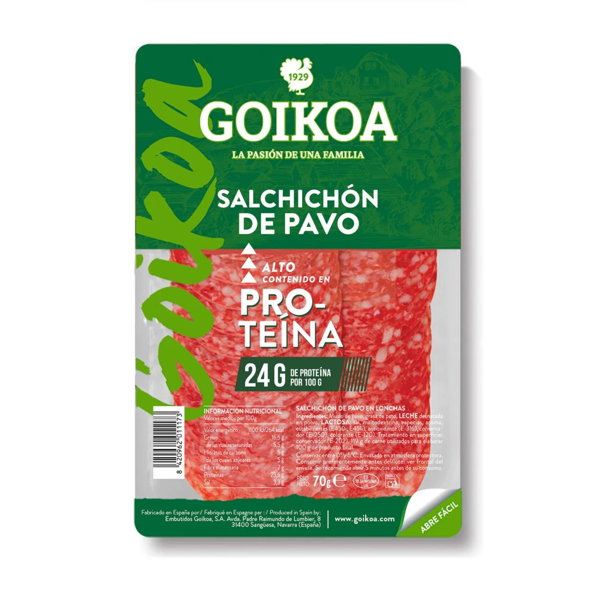Salxitxó de gall dindi Goikoa