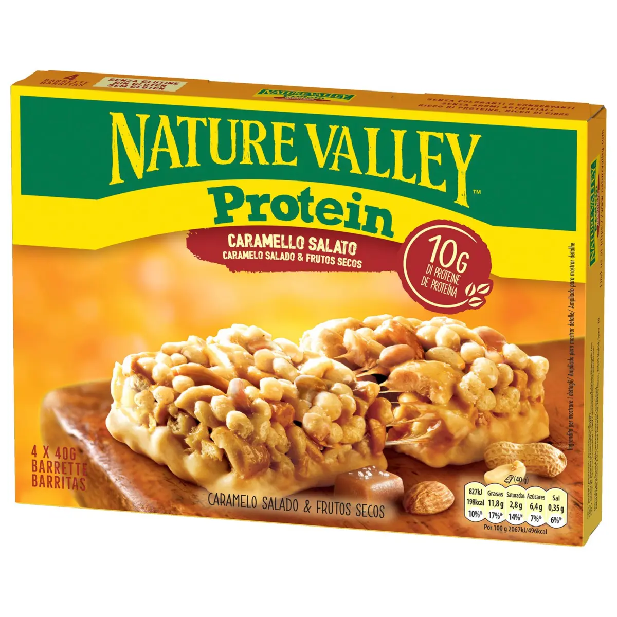 Proteinriegel mit Salzkaramell, 4 Stück Natur.valley