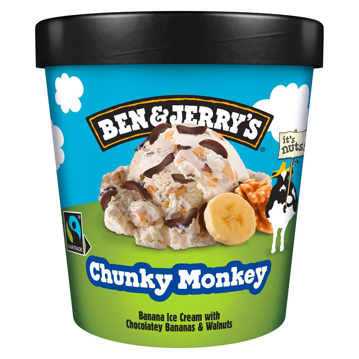 Chunky Monkey Eiscreme im Becher Ben & Jerry