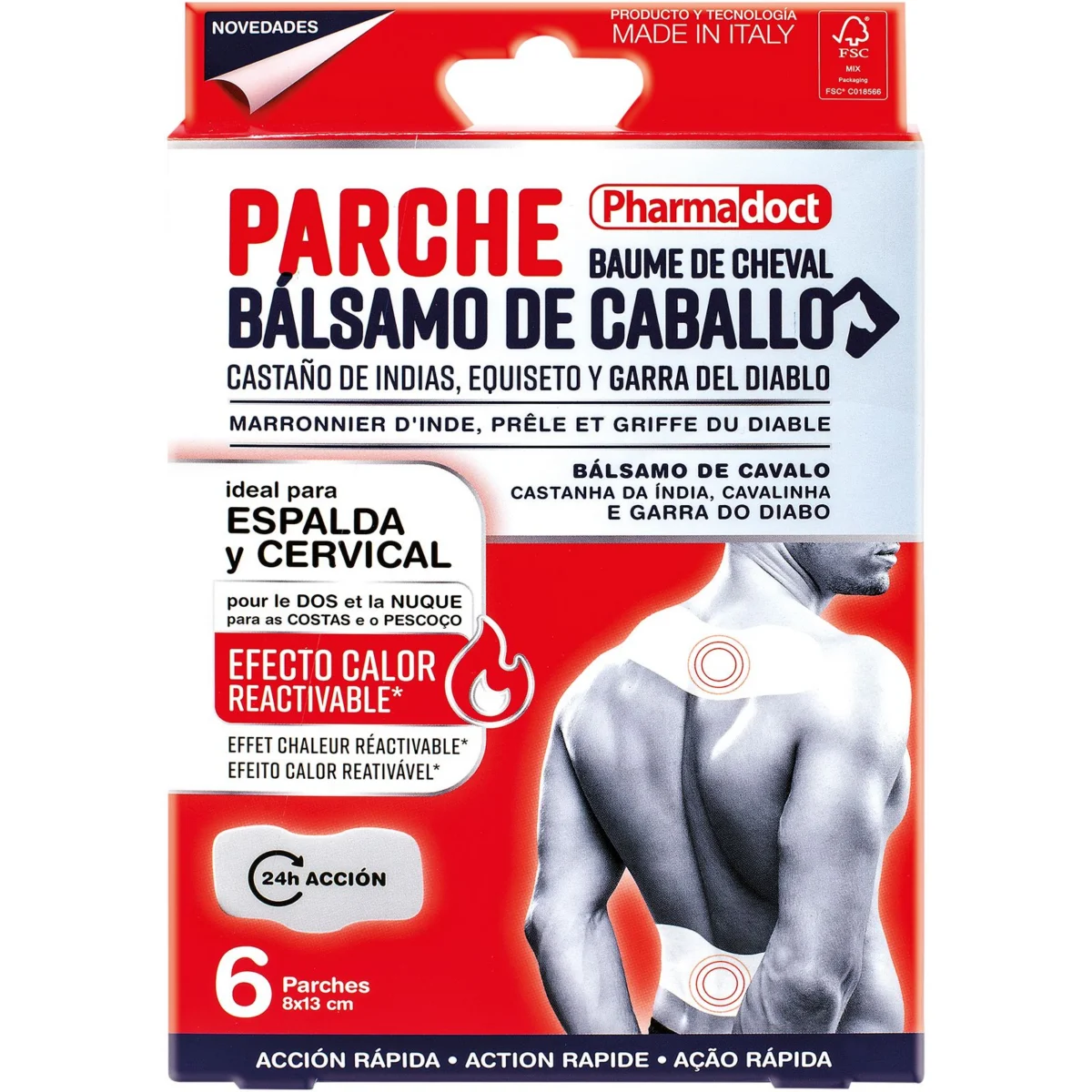 Parches Dolor Balsamo Caballo Pharmadoct
