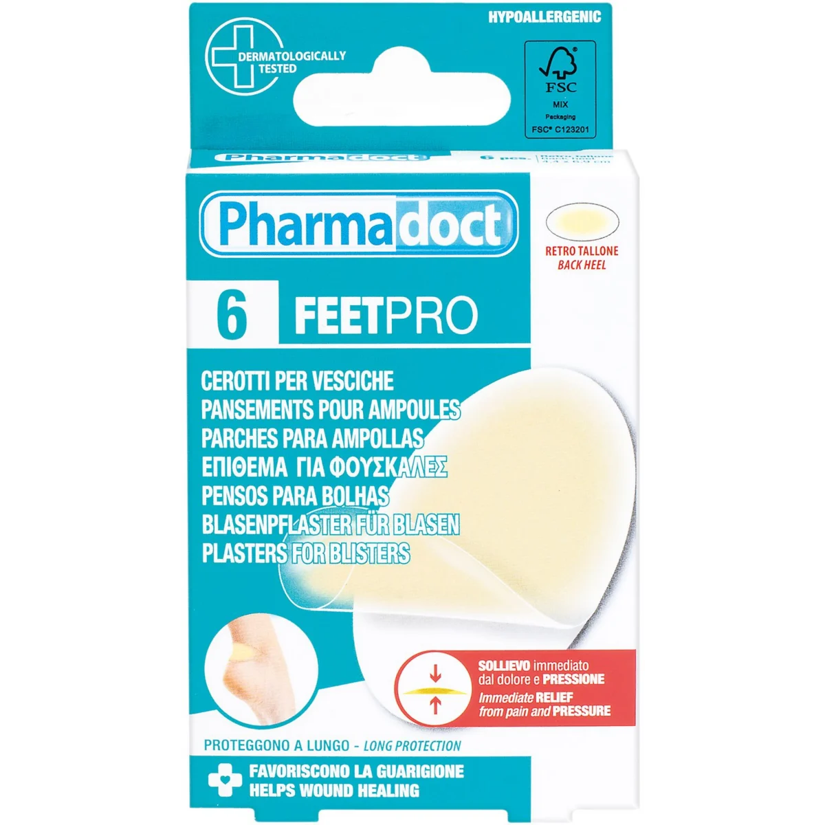 Pansements hydrocolloïdes anti-ampoules Pharmadoct