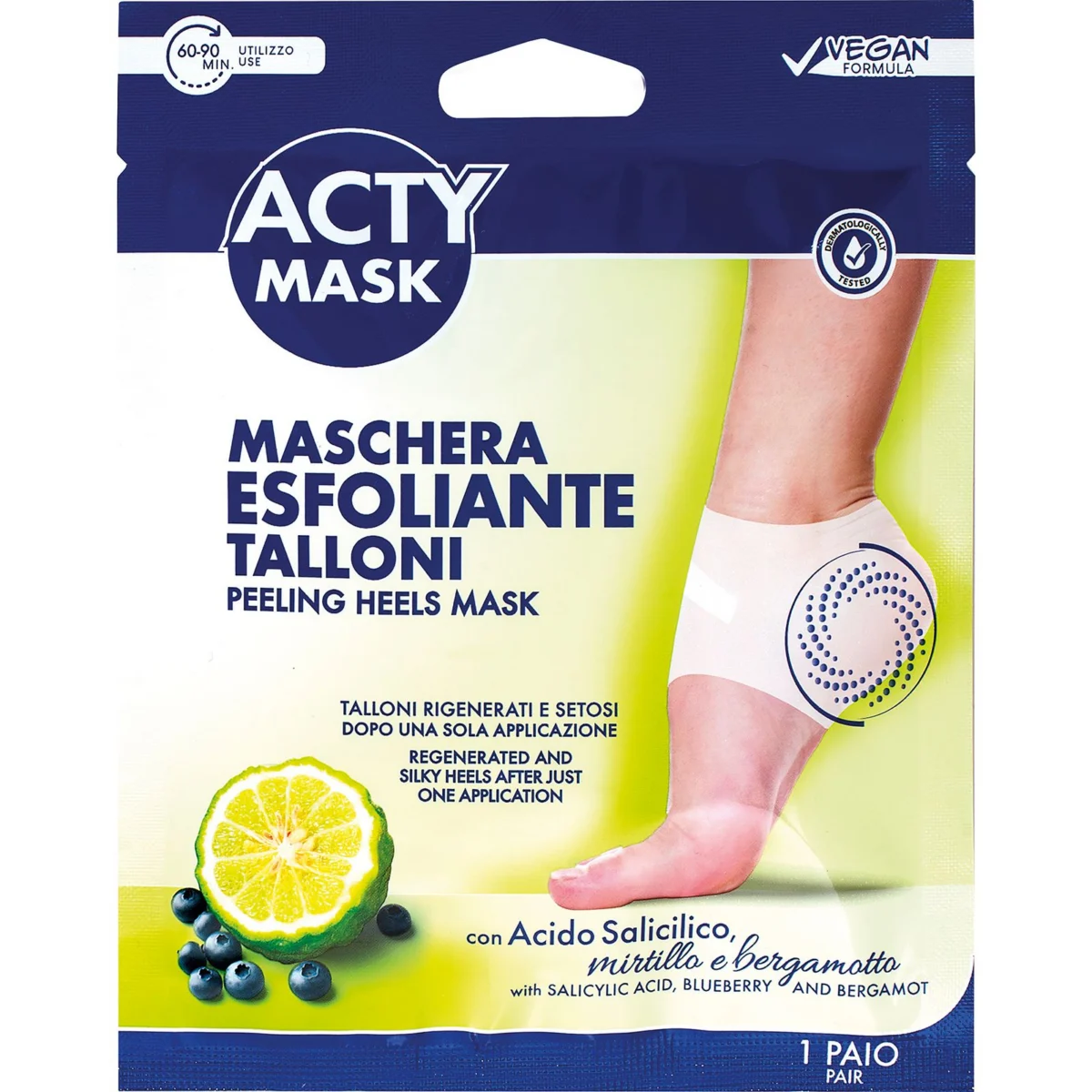 Màscara exfoliant per als peus Acty Mask