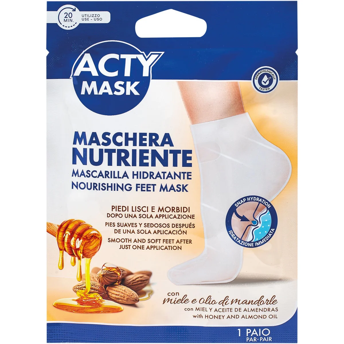 Màscara hidratant per als peus Acty Mask