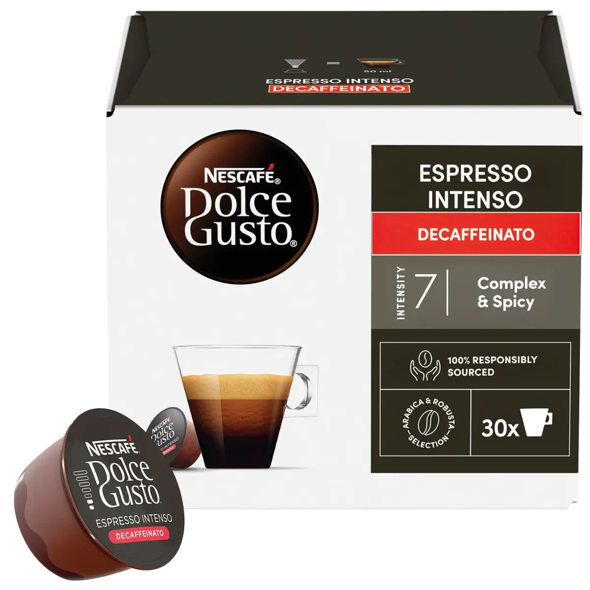 Descafeinado Intenso 30 Cápsulas Dolce Gusto