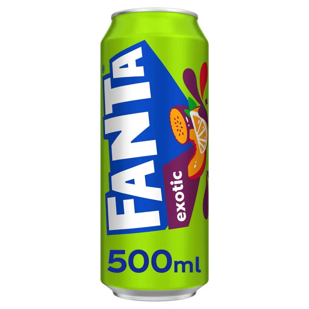 Exotic soft drink can Fanta