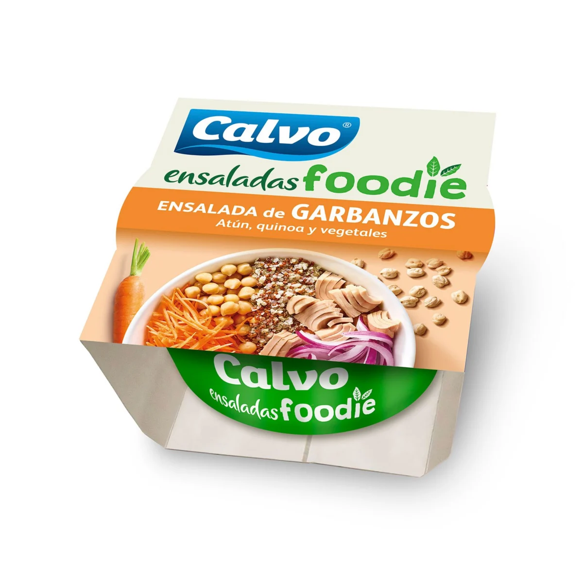 Amanida de cigrons, quinoa, tonyina i vegetals Calvo