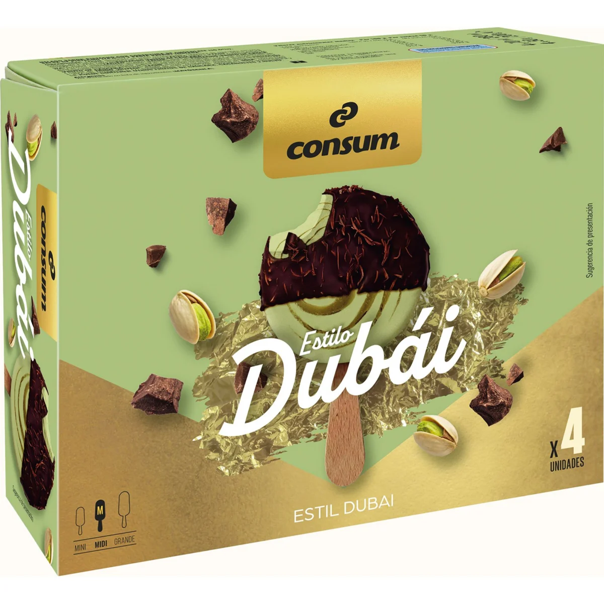 Mini Bombón Dubai 4 Unidades Consum