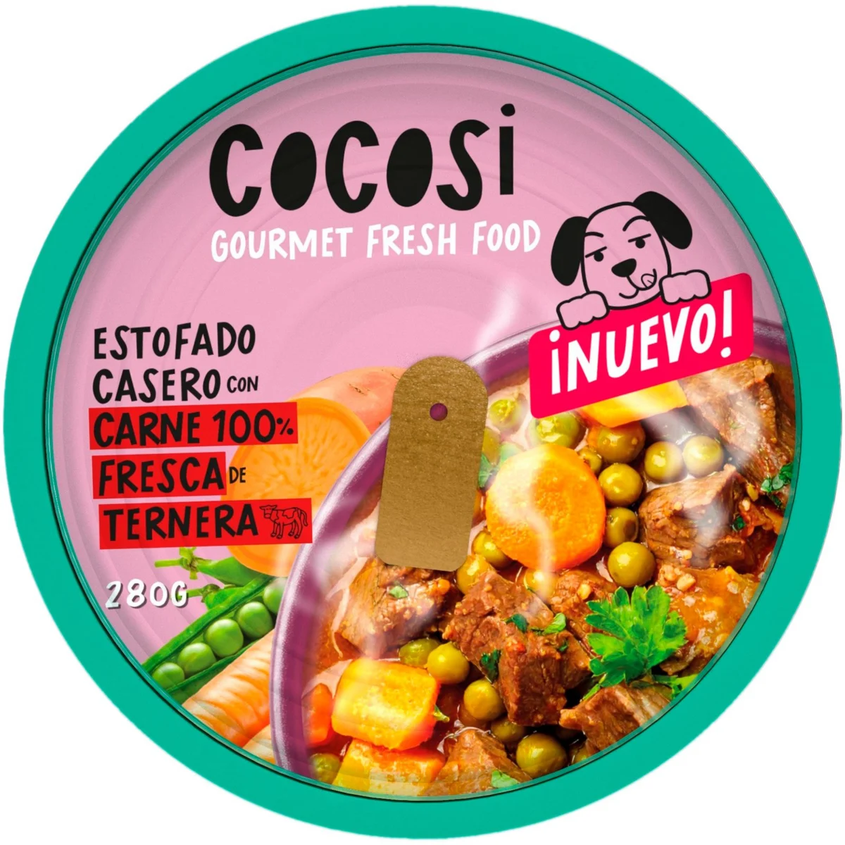 Aliment pour chiens, ragoût de bœuf Cocosi