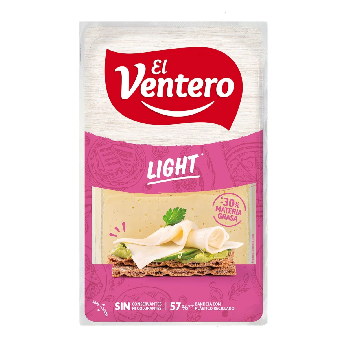 Formatge tendre light El Ventero a llesques