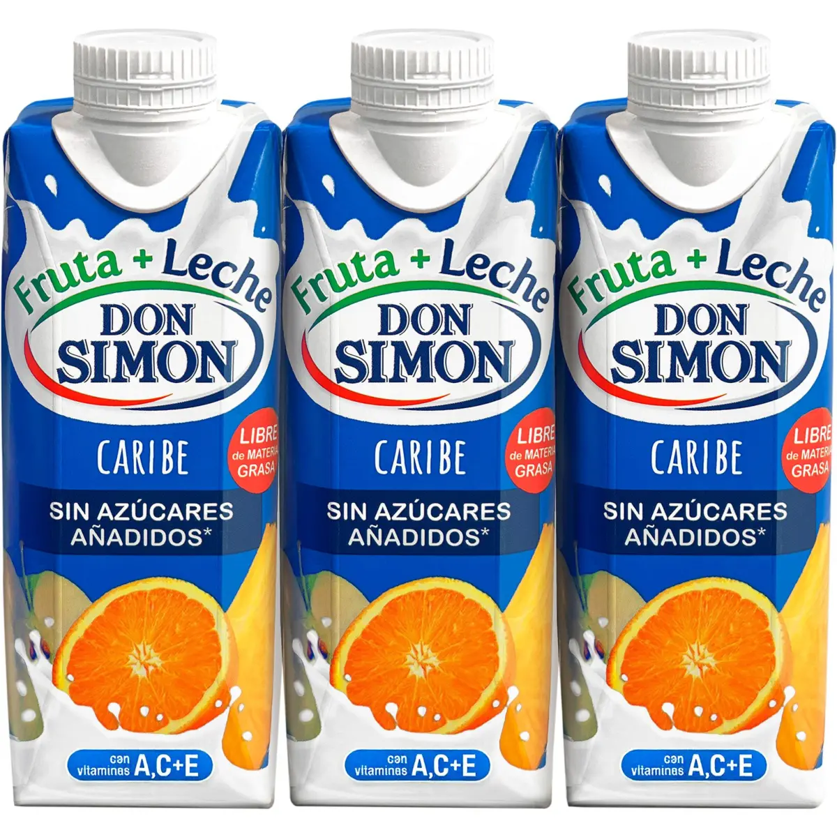 Caribbean fruit and milk drink, no sugar, 3-pack Don Simon