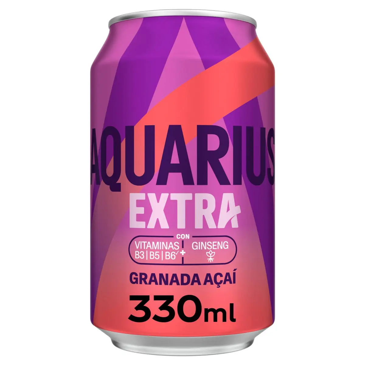 Boisson isotonique Extra grenade açai Aquarius, canette