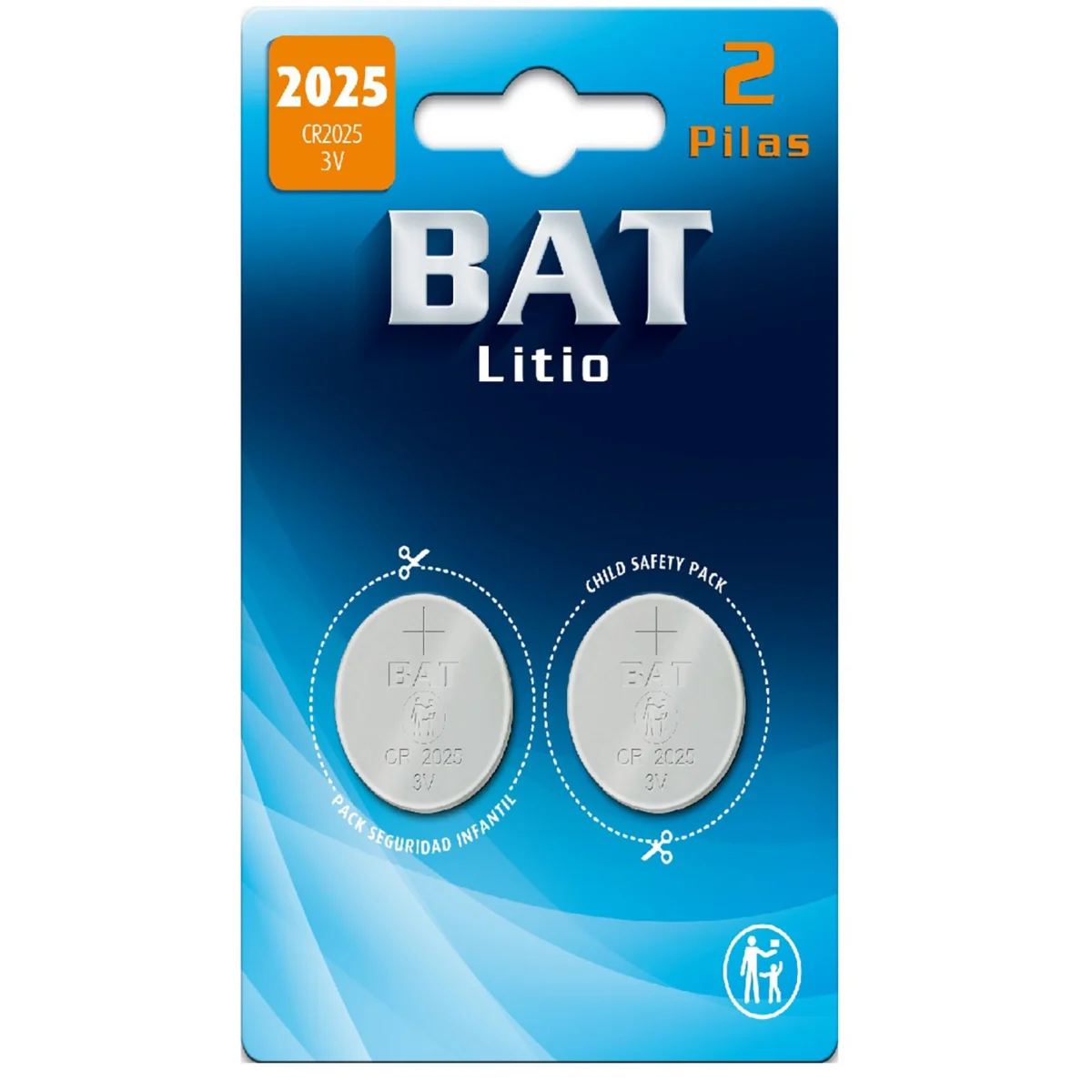 Pila de liti CR-2025 . Bat