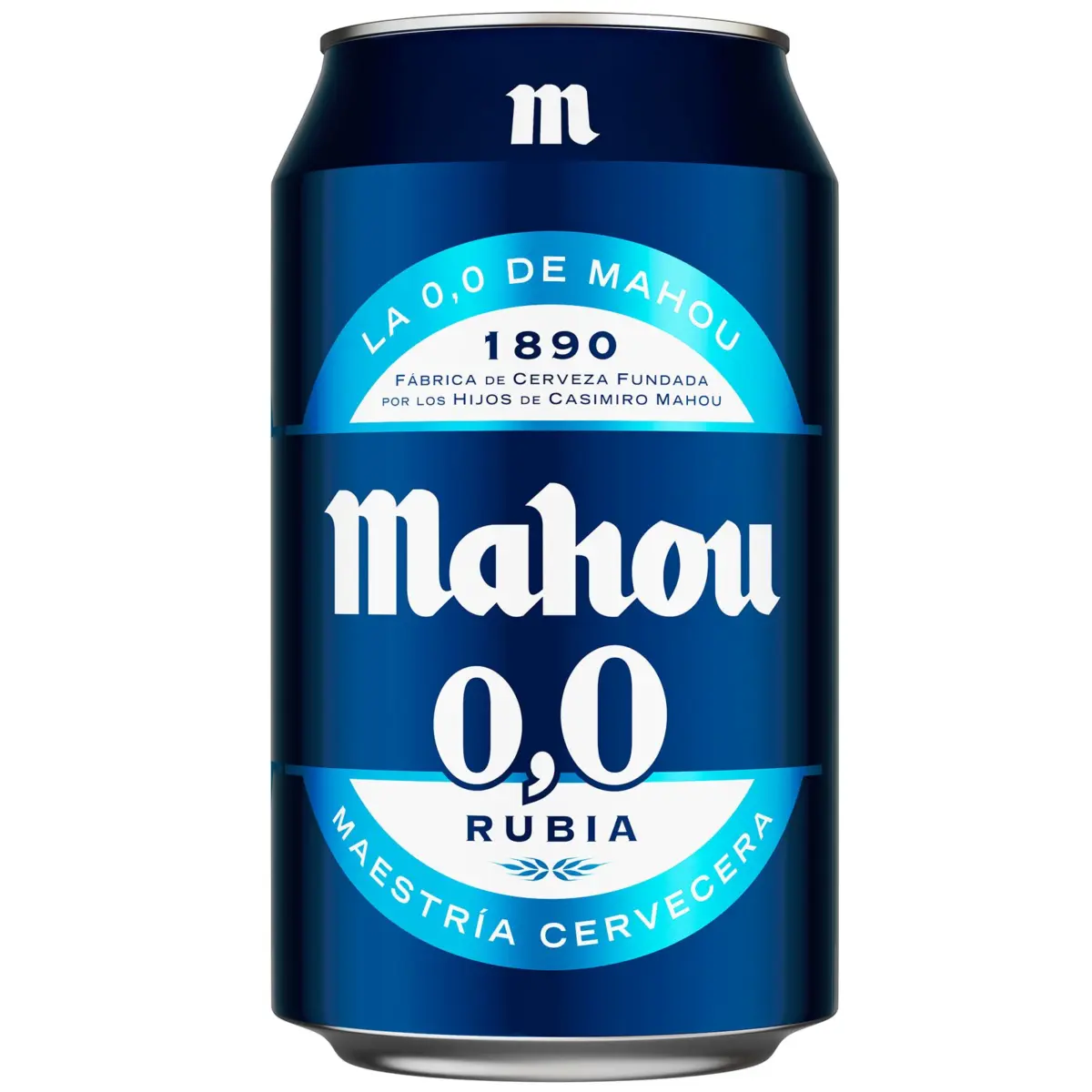Bière blonde 0,0, canette Mahou