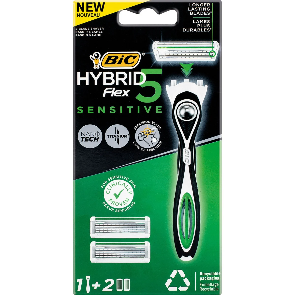 Rasoir Bic Hybrid5 Sensitive