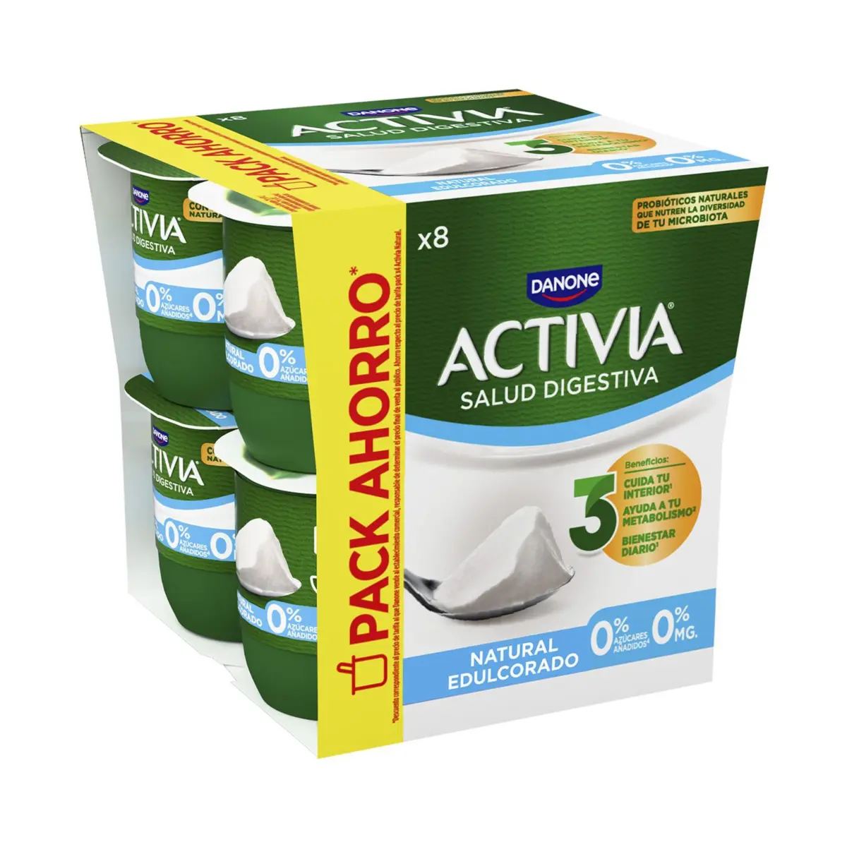 Activia 0% nature sucré Danone