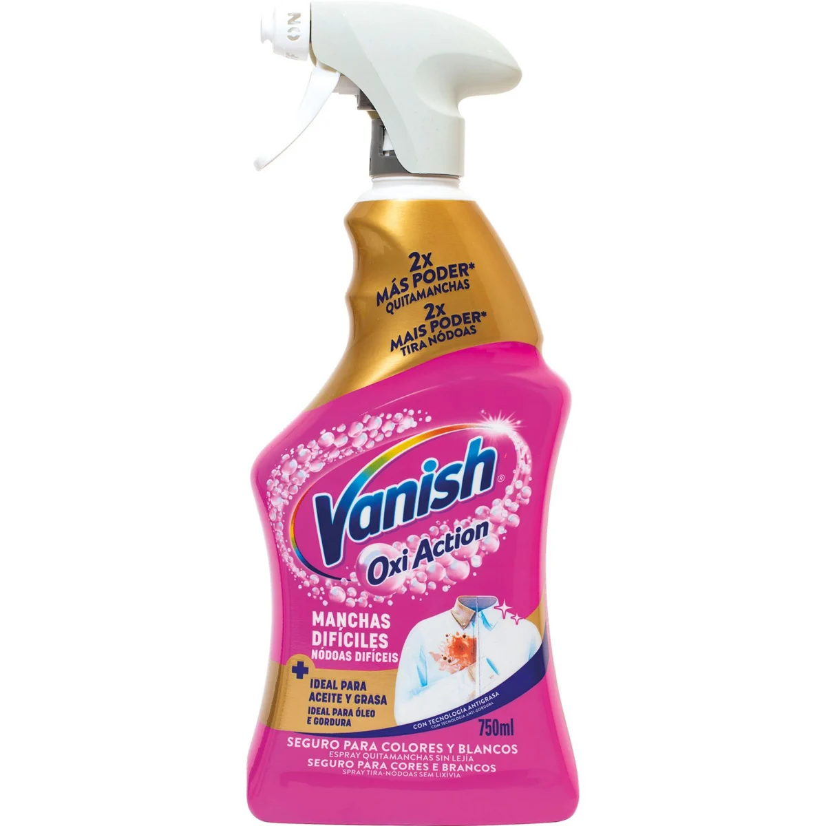 Llevataques desgreixant amb polvoritzador Vanish