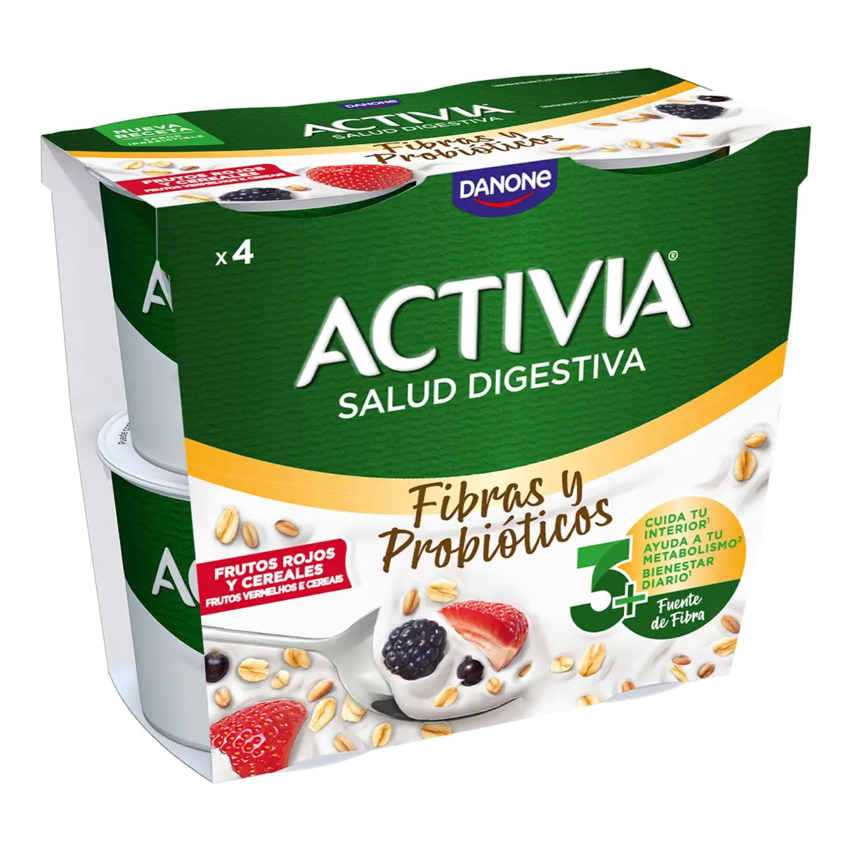 Activia Red Fruits and Cereals Danone