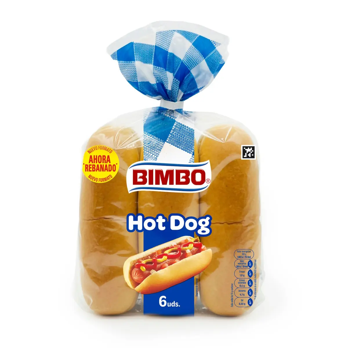 Panets per a hot-dog, llescats, 6 unitats Bimbo