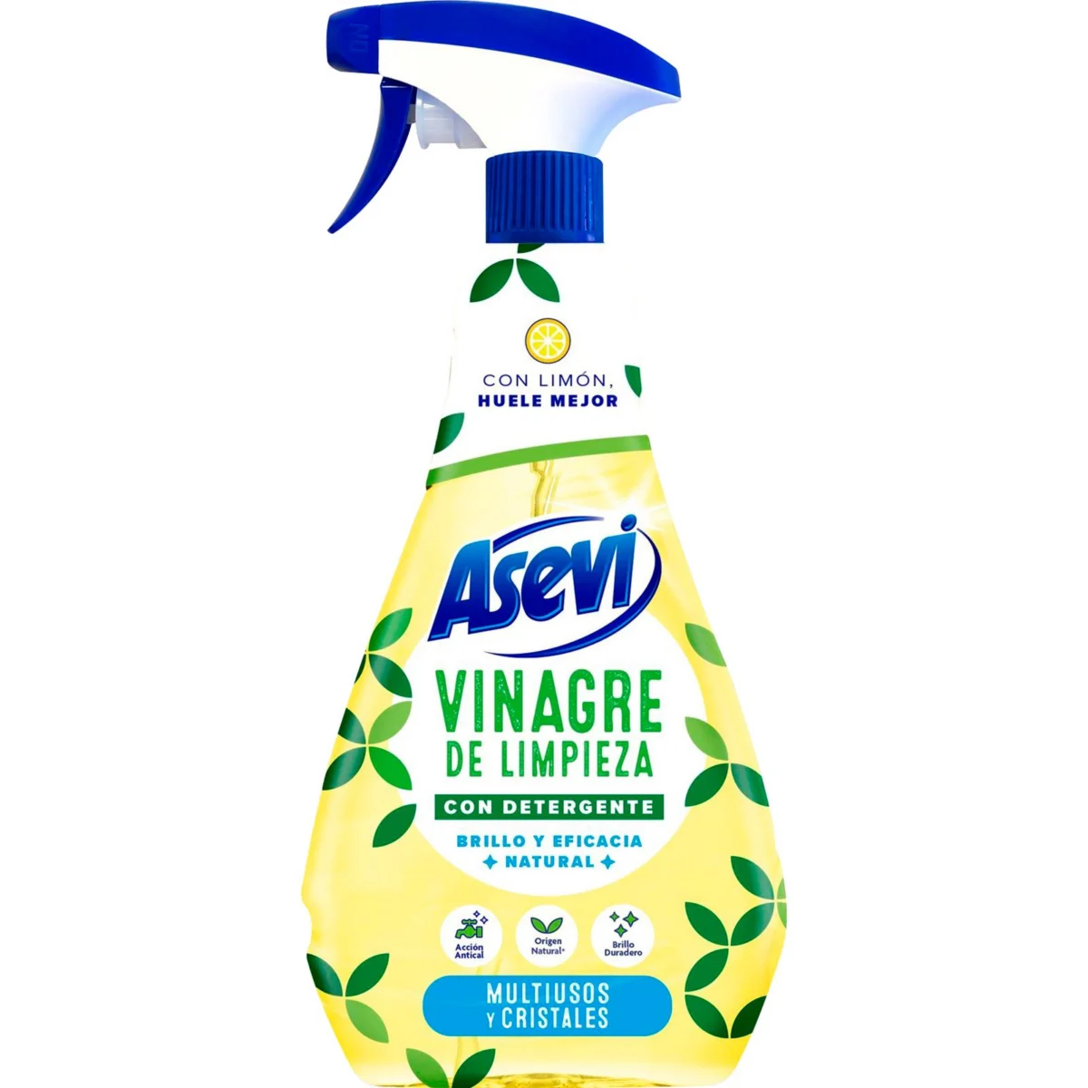 Asevi lemon vinegar multi-purpose cleaner, trigger spray