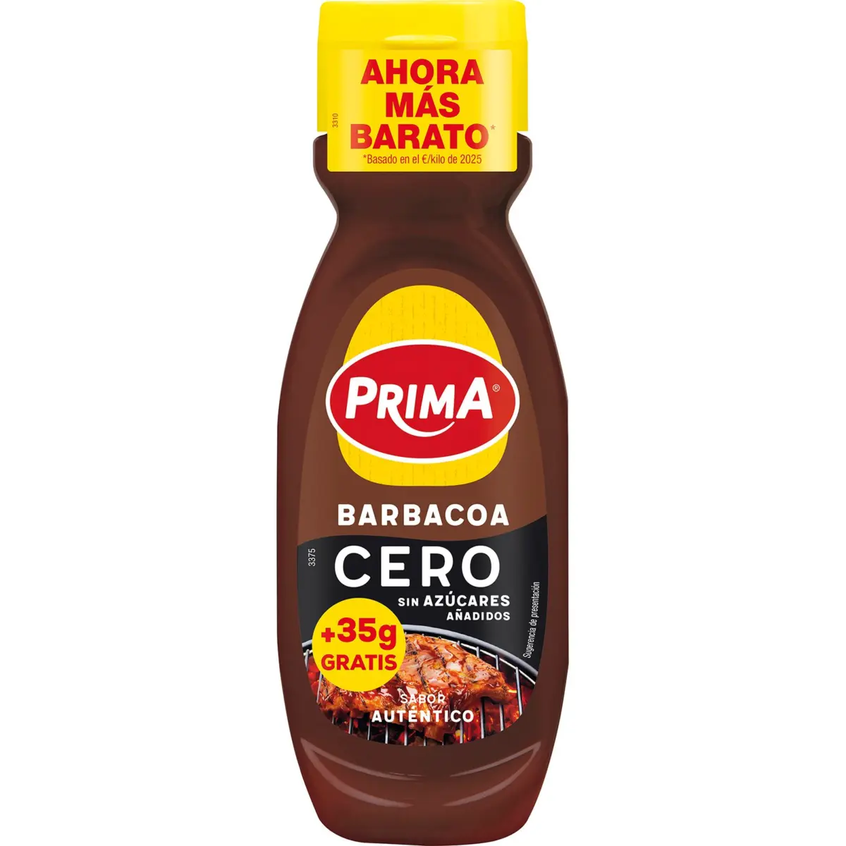 Salsa barbacoa Cero, ampolla 265+35G Prima