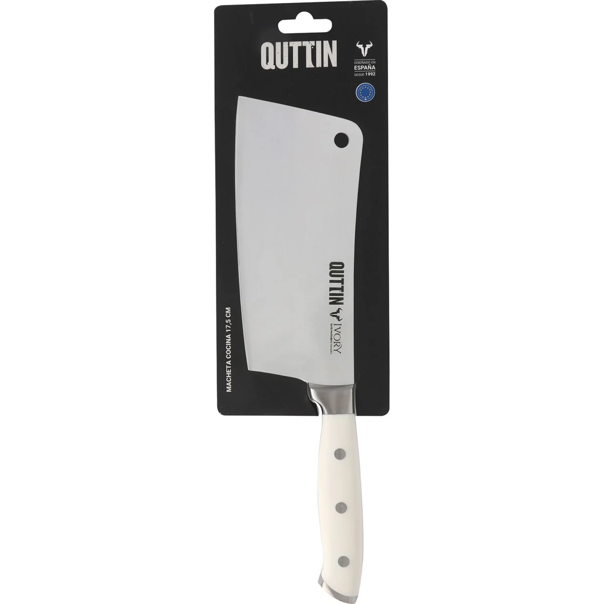 Kitchen cleaver 17.5 cm Bull Ivory Quttin