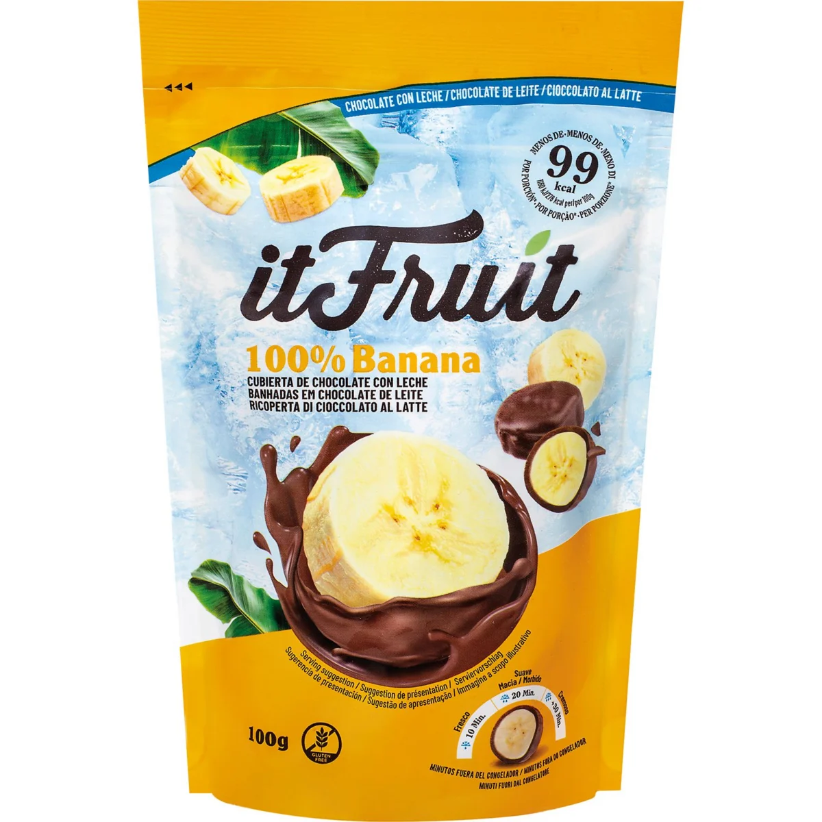 Plàtan amb xocolata amb llet Froozz