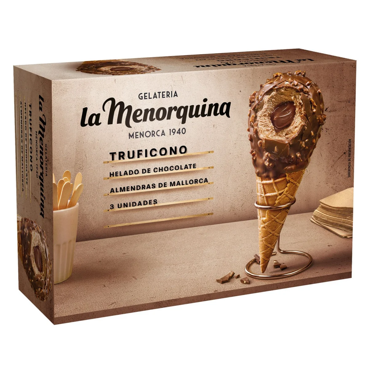 Cono Chocolate 3 Unidades Menorquina