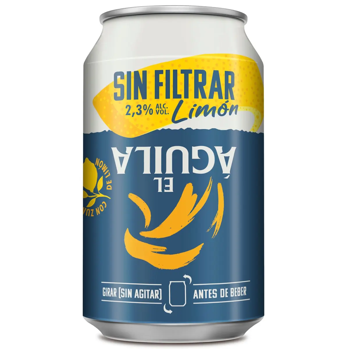 Ungefiltertes Zitronenbier El Águila, Dose