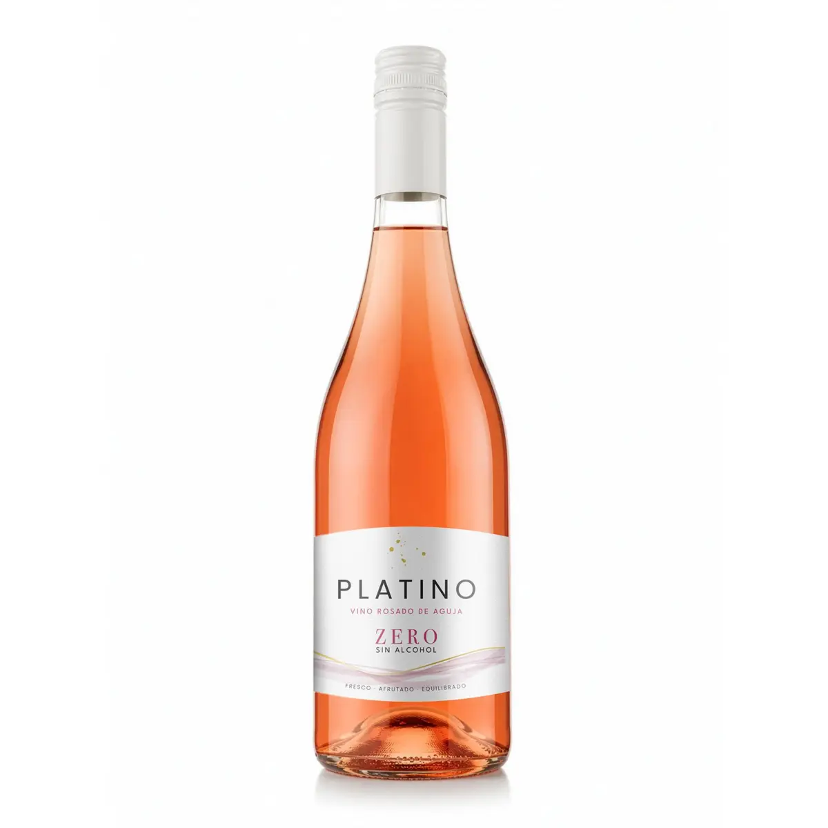 Vin rosé pétillant sans alcool Platino