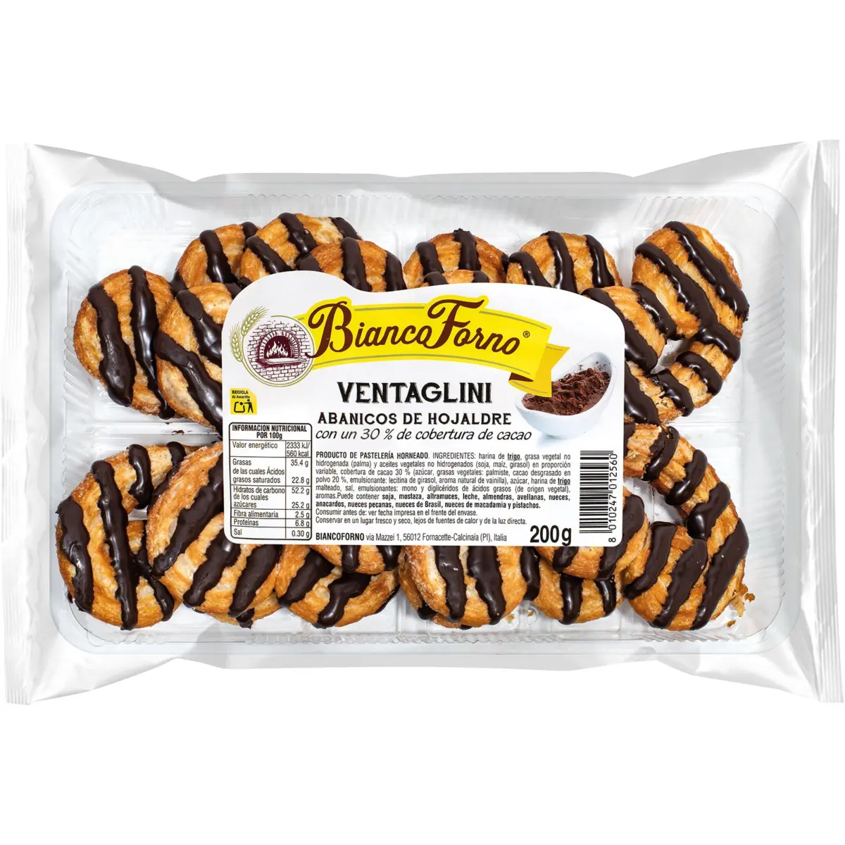 Palmeritas mit Kakaoglasur Biancoforno